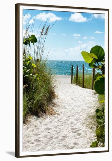 Boardwalk on the Beach - Miami - Florida-Philippe Hugonnard-Framed Premium Photographic Print