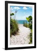 Boardwalk on the Beach - Miami - Florida-Philippe Hugonnard-Framed Photographic Print