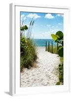 Boardwalk on the Beach - Miami - Florida-Philippe Hugonnard-Framed Photographic Print