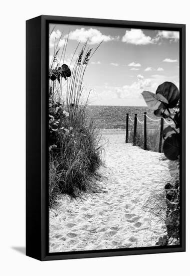 Boardwalk on the Beach - Miami - Florida-Philippe Hugonnard-Framed Stretched Canvas