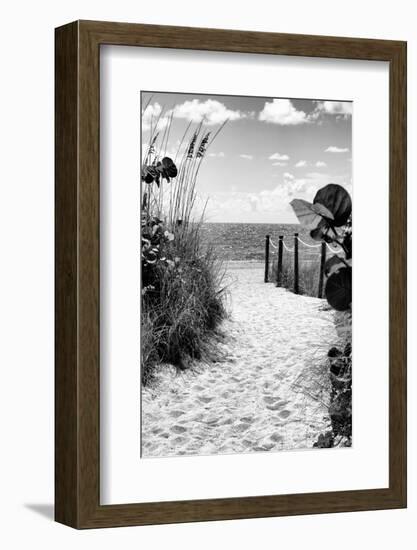 Boardwalk on the Beach - Miami - Florida-Philippe Hugonnard-Framed Photographic Print