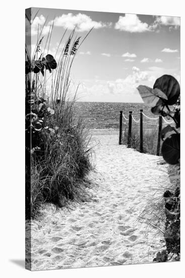 Boardwalk on the Beach - Miami - Florida-Philippe Hugonnard-Stretched Canvas