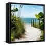Boardwalk on the Beach - Miami - Florida-Philippe Hugonnard-Framed Stretched Canvas