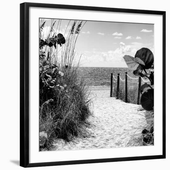 Boardwalk on the Beach - Miami - Florida-Philippe Hugonnard-Framed Photographic Print