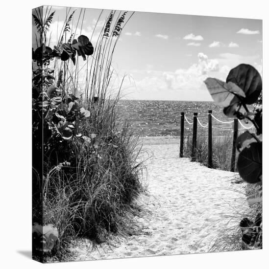 Boardwalk on the Beach - Miami - Florida-Philippe Hugonnard-Stretched Canvas