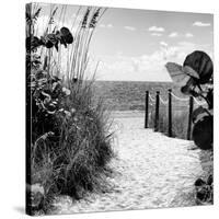 Boardwalk on the Beach - Miami - Florida-Philippe Hugonnard-Stretched Canvas