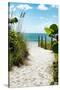 Boardwalk on the Beach - Miami - Florida-Philippe Hugonnard-Stretched Canvas