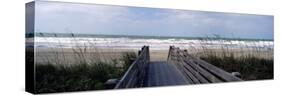 Boardwalk on the Beach, Nokomis, Sarasota County, Florida, USA-null-Stretched Canvas