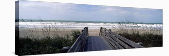 Boardwalk on the Beach, Nokomis, Sarasota County, Florida, USA-null-Stretched Canvas