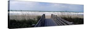 Boardwalk on the Beach, Nokomis, Sarasota County, Florida, USA-null-Stretched Canvas