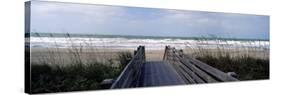 Boardwalk on the Beach, Nokomis, Sarasota County, Florida, USA-null-Stretched Canvas