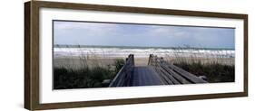 Boardwalk on the Beach, Nokomis, Sarasota County, Florida, USA-null-Framed Photographic Print