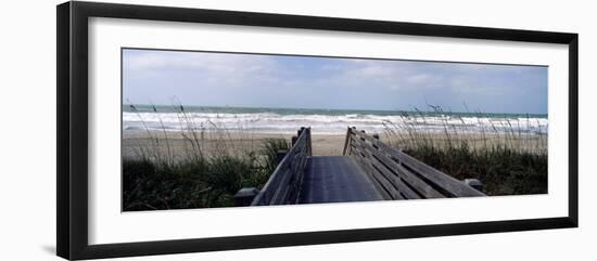 Boardwalk on the Beach, Nokomis, Sarasota County, Florida, USA-null-Framed Photographic Print