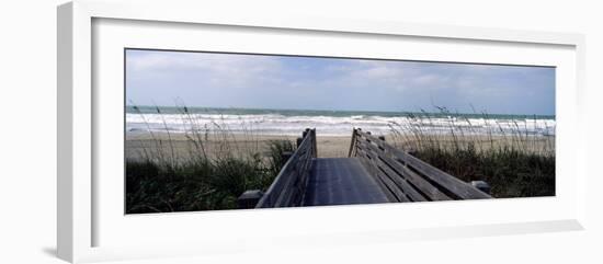 Boardwalk on the Beach, Nokomis, Sarasota County, Florida, USA-null-Framed Photographic Print