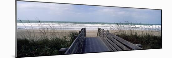Boardwalk on the Beach, Nokomis, Sarasota County, Florida, USA-null-Mounted Photographic Print