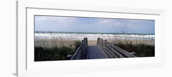 Boardwalk on the Beach, Nokomis, Sarasota County, Florida, USA-null-Framed Photographic Print