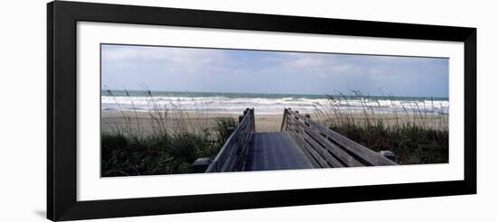 Boardwalk on the Beach, Nokomis, Sarasota County, Florida, USA-null-Framed Photographic Print