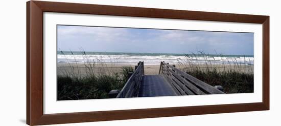 Boardwalk on the Beach, Nokomis, Sarasota County, Florida, USA-null-Framed Photographic Print