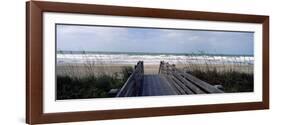 Boardwalk on the Beach, Nokomis, Sarasota County, Florida, USA-null-Framed Photographic Print