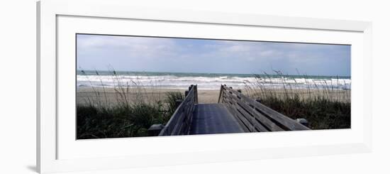 Boardwalk on the Beach, Nokomis, Sarasota County, Florida, USA-null-Framed Photographic Print