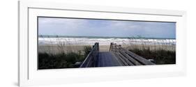 Boardwalk on the Beach, Nokomis, Sarasota County, Florida, USA-null-Framed Photographic Print