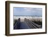 Boardwalk on the beach, Nokomis, Sarasota County, Florida, USA-null-Framed Photographic Print