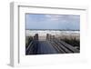 Boardwalk on the beach, Nokomis, Sarasota County, Florida, USA-null-Framed Photographic Print