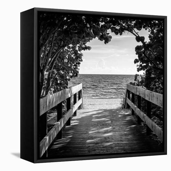 Boardwalk on the Beach-Philippe Hugonnard-Framed Stretched Canvas