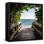 Boardwalk on the Beach-Philippe Hugonnard-Framed Stretched Canvas