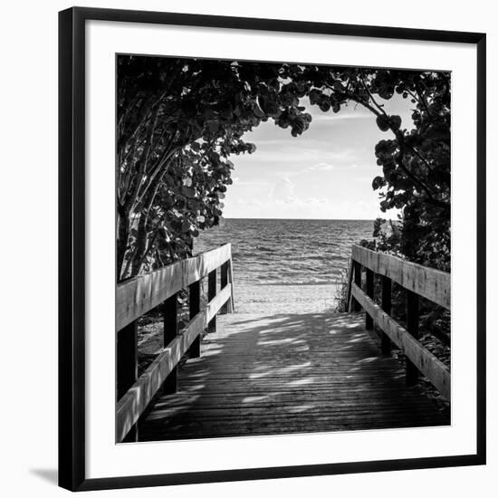 Boardwalk on the Beach-Philippe Hugonnard-Framed Giclee Print