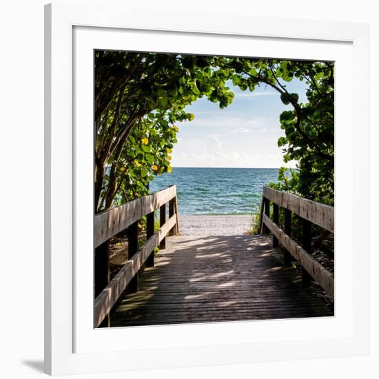 Boardwalk on the Beach-Philippe Hugonnard-Framed Giclee Print