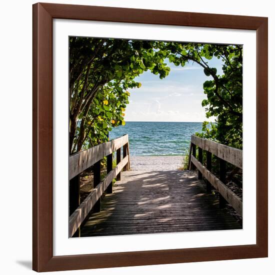 Boardwalk on the Beach-Philippe Hugonnard-Framed Giclee Print