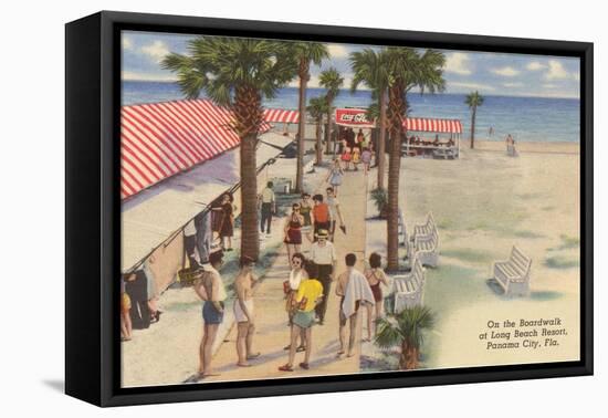 Boardwalk, Panama City, Florida-null-Framed Stretched Canvas