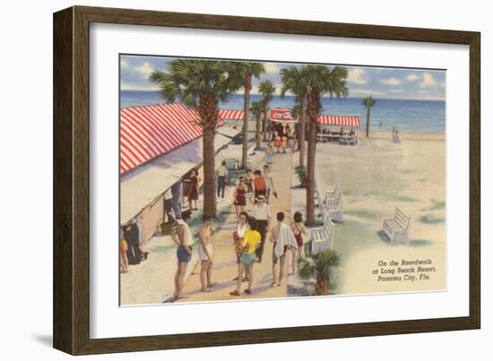 Boardwalk, Panama City, Florida-null-Framed Art Print