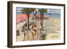 Boardwalk, Panama City, Florida-null-Framed Art Print
