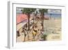 Boardwalk, Panama City, Florida-null-Framed Art Print