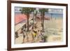 Boardwalk, Panama City, Florida-null-Framed Art Print