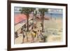 Boardwalk, Panama City, Florida-null-Framed Premium Giclee Print
