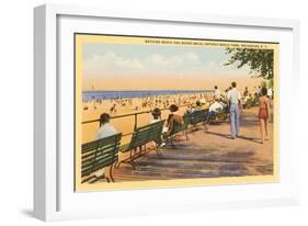 Boardwalk, Rochester, New York-null-Framed Art Print