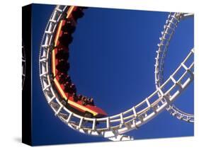Boardwalk Roller Coaster, Ocean City, Maryland, USA-Bill Bachmann-Stretched Canvas