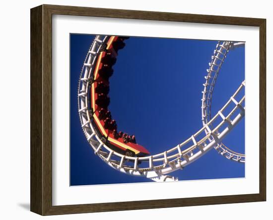 Boardwalk Roller Coaster, Ocean City, Maryland, USA-Bill Bachmann-Framed Premium Photographic Print