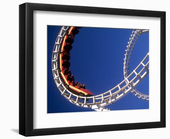 Boardwalk Roller Coaster, Ocean City, Maryland, USA-Bill Bachmann-Framed Photographic Print