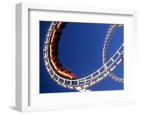 Boardwalk Roller Coaster, Ocean City, Maryland, USA-Bill Bachmann-Framed Photographic Print