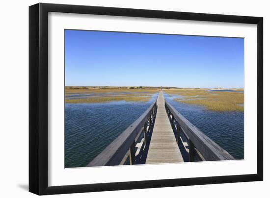 Boardwalk, Salt Marsh, Sandwich, Cape Cod, Massachusetts, New England, Usa-Wendy Connett-Framed Photographic Print