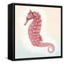 Boardwalk Seahorse-Elyse DeNeige-Framed Stretched Canvas