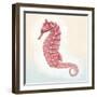 Boardwalk Seahorse-Elyse DeNeige-Framed Art Print