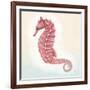 Boardwalk Seahorse-Elyse DeNeige-Framed Art Print