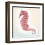 Boardwalk Seahorse-Elyse DeNeige-Framed Art Print