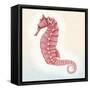 Boardwalk Seahorse-Elyse DeNeige-Framed Stretched Canvas