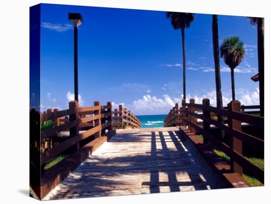 Boardwalk, South Beach, Miami, Florida, USA-Terry Eggers-Stretched Canvas